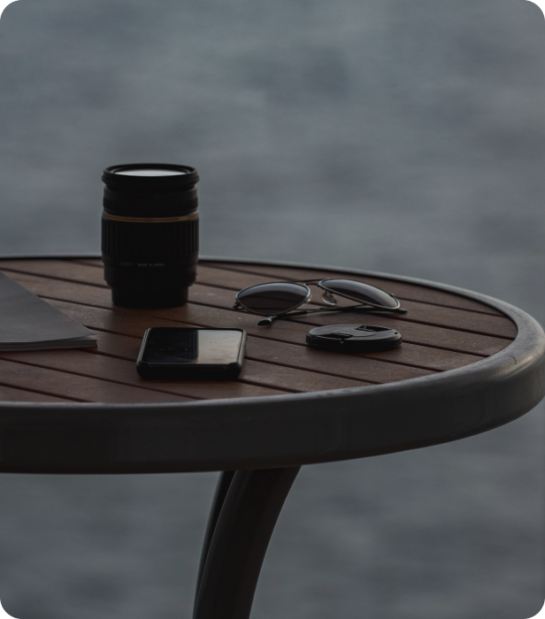 Image of personal items on a table